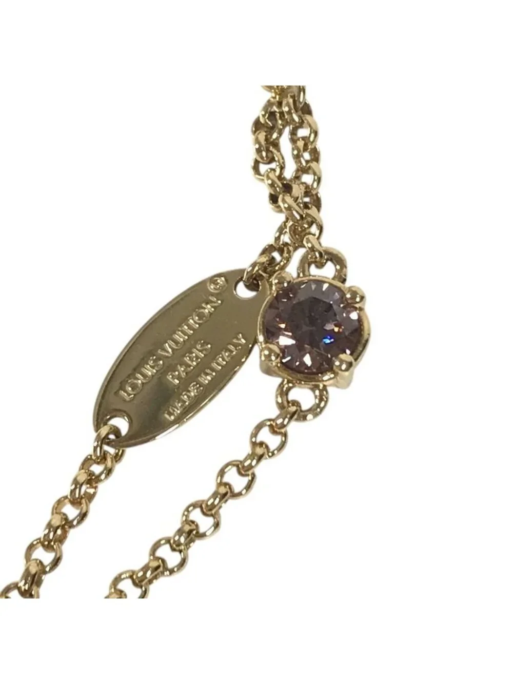Louis Vuitton Bracelet LV Metal Strass Gold